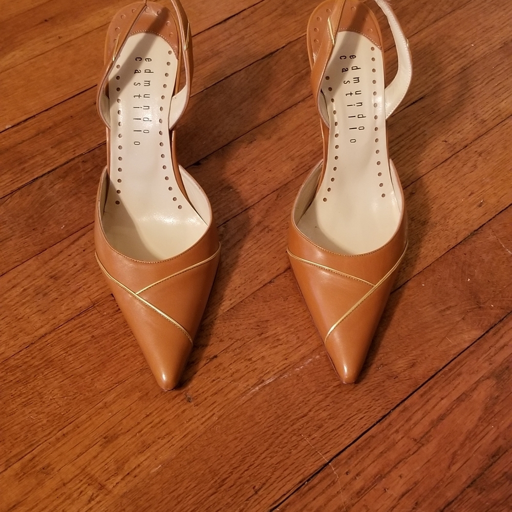 High heeled shoes